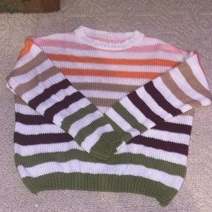multicolored sweater